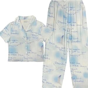 Taylor swift 1989 Wildest Dreams Blue Pajama Set L